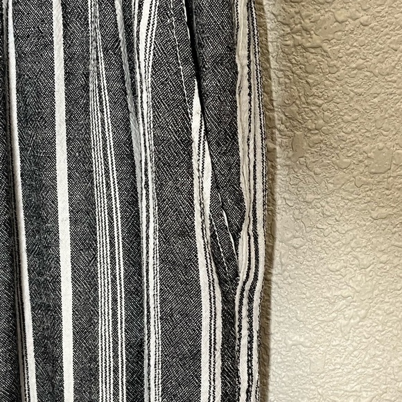 Briggs Linen & Rayon Blend Striped Wide Leg Pants Sz XL - Picture 3 of 6